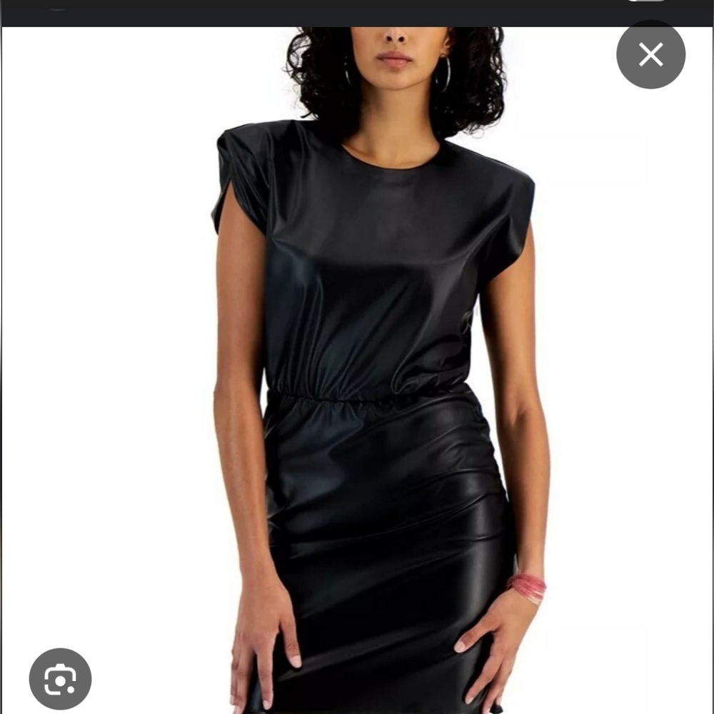 Tinsel Black Sleeveless Sheath Mini Dress
